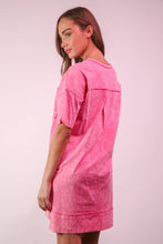 Load image into Gallery viewer, Mineral Washed Oversized Mini Dress
