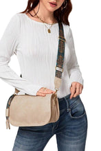 Load image into Gallery viewer, PATTERN STRAP ZIPPER SHOULDER BAG
