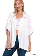 Load image into Gallery viewer, DOUBLE GAUZE 3/4 SLEEVE BUTTON UP SHIRT
