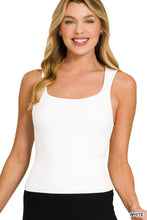 Load image into Gallery viewer, Seamless double layered square neck tank top
