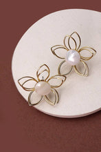 Load image into Gallery viewer, Opal Flower Earrings
